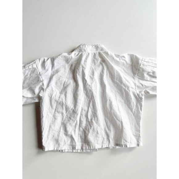 Vintage Baby Girls' NOSENBERG OF NORWAY White Button Up Shirt, Size 80 (12-18M) - Picture 6 of 11